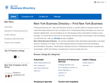 Tablet Screenshot of nybusinessdirectory.net